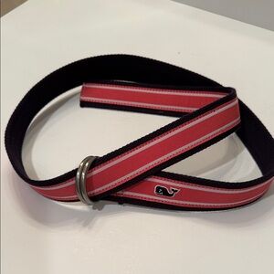 Vineyard Vines Preppy Pink and Navy Belt